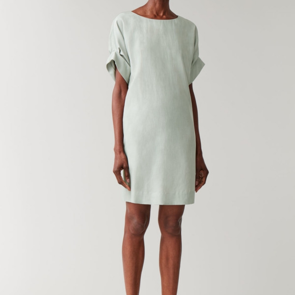 NWT COS Rolled Sleeve Dress Size 10